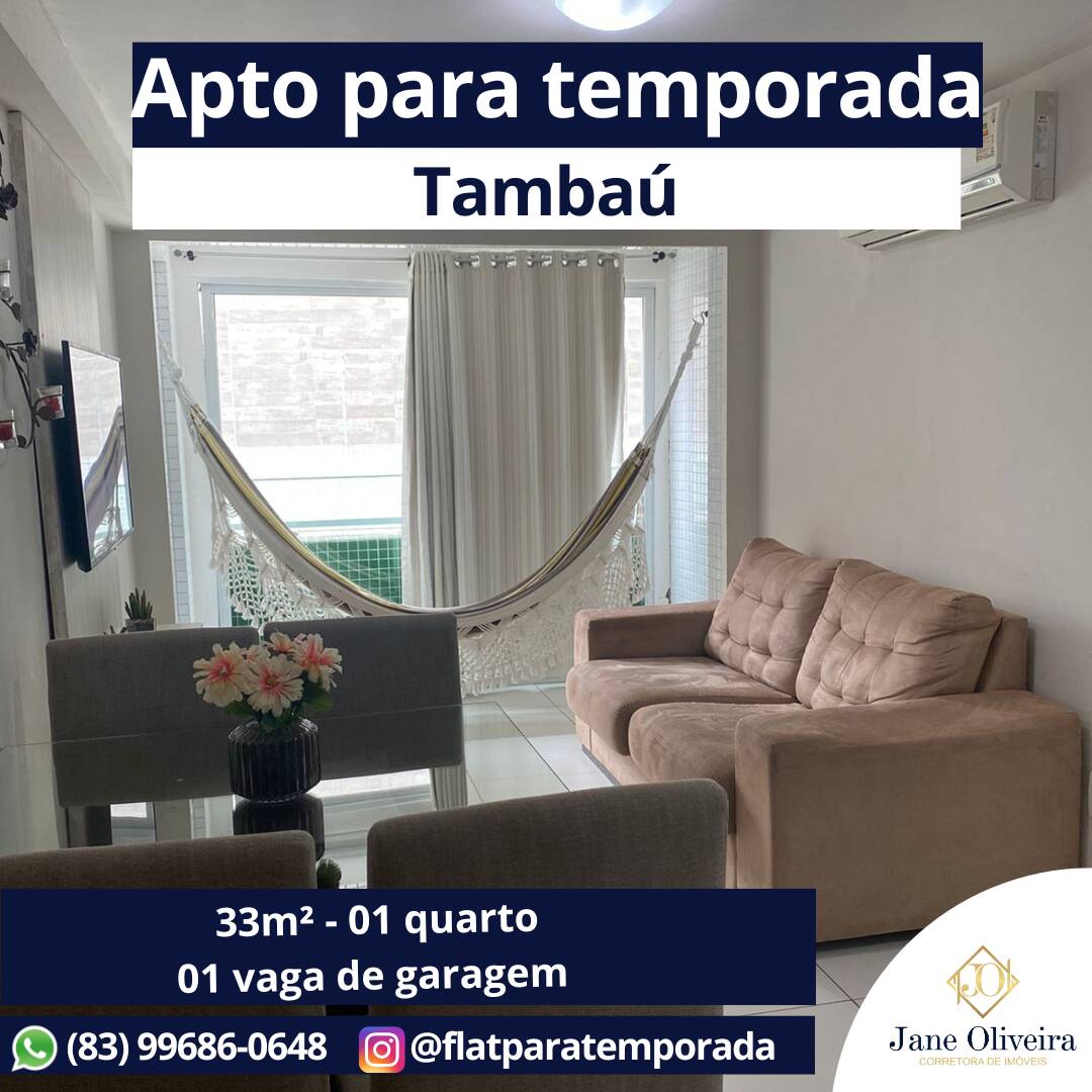 #JOTIF110 - Apartamento para Temporada em João Pessoa - PB