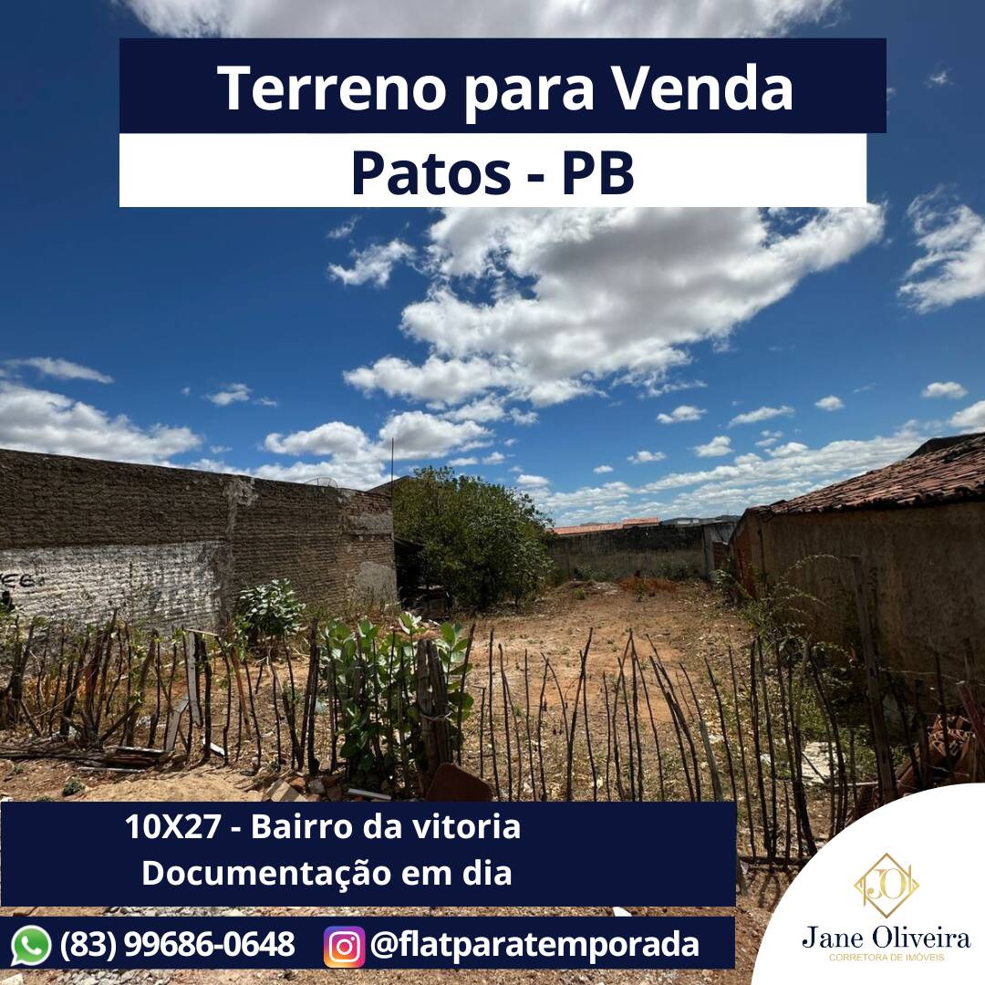 #JOVTP2 - Terreno para Venda em Patos - PB