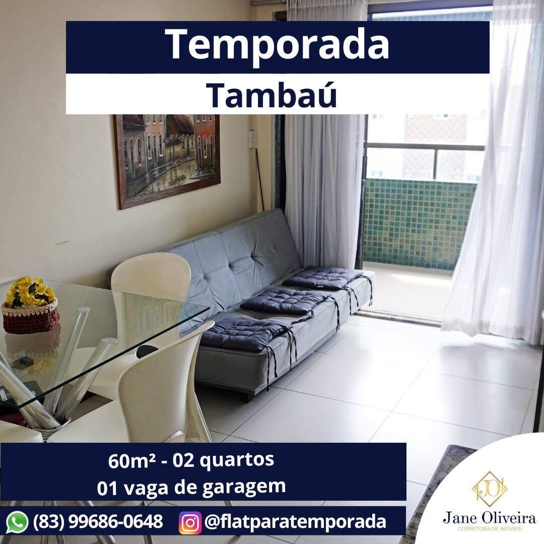 #JOTLXT510 - Apartamento para Temporada em João Pessoa - PB