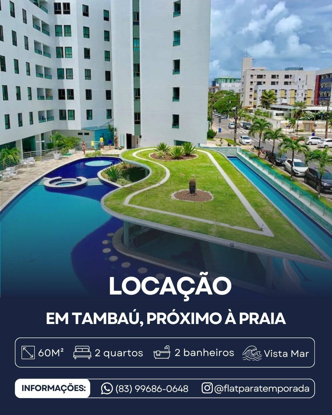 #JOLLX410 - Apartamento para Locação em João Pessoa - PB