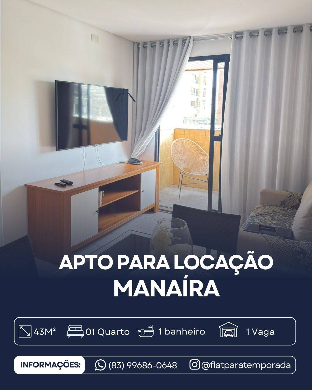 #JOLPR1 - Apartamento para Locação em João Pessoa - PB