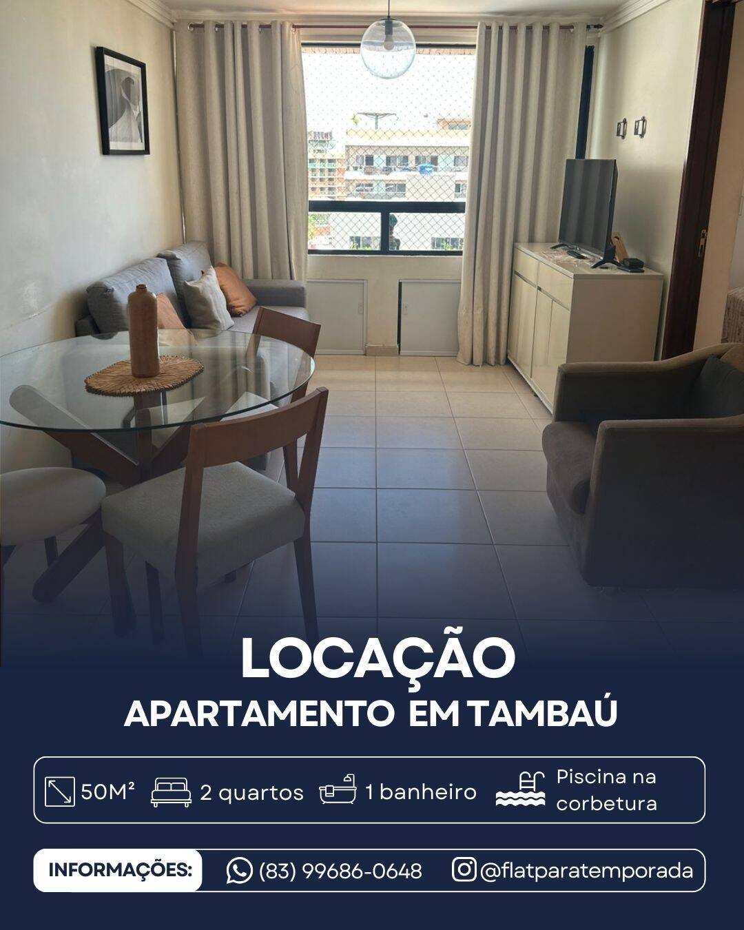 #JOLPk - Apartamento para Locação em João Pessoa - PB