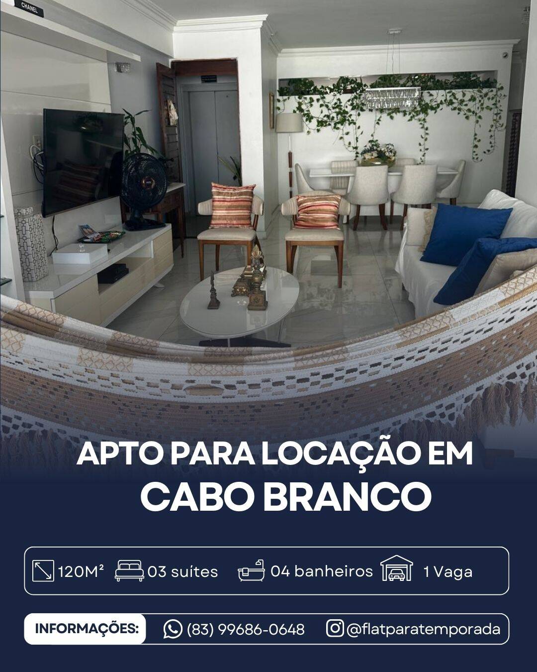 #JOLRV - Apartamento para Locação em João Pessoa - PB