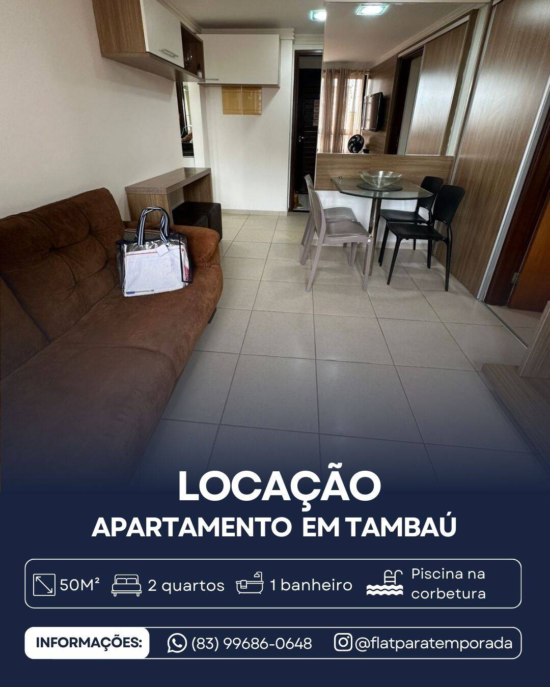 #JOLPK1 - Apartamento para Locação em João Pessoa - PB