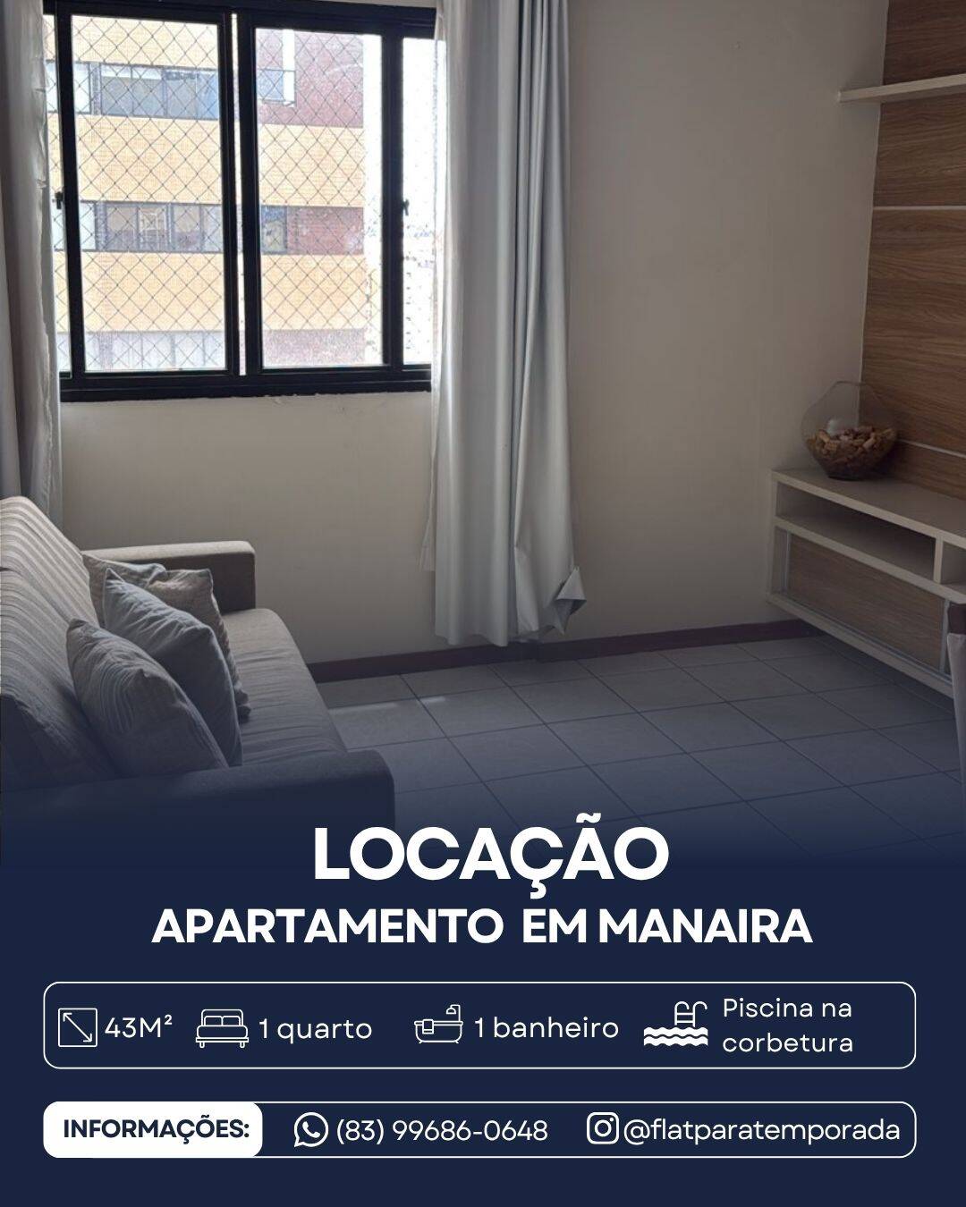 #JOLPR3 - Apartamento para Locação em João Pessoa - PB