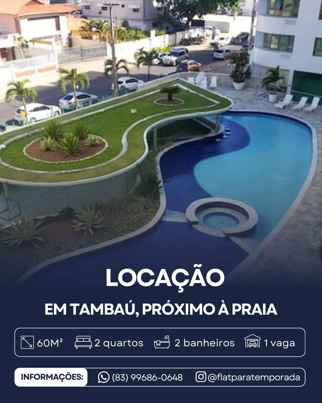 #JOLLX501 - Apartamento para Locação em João Pessoa - PB