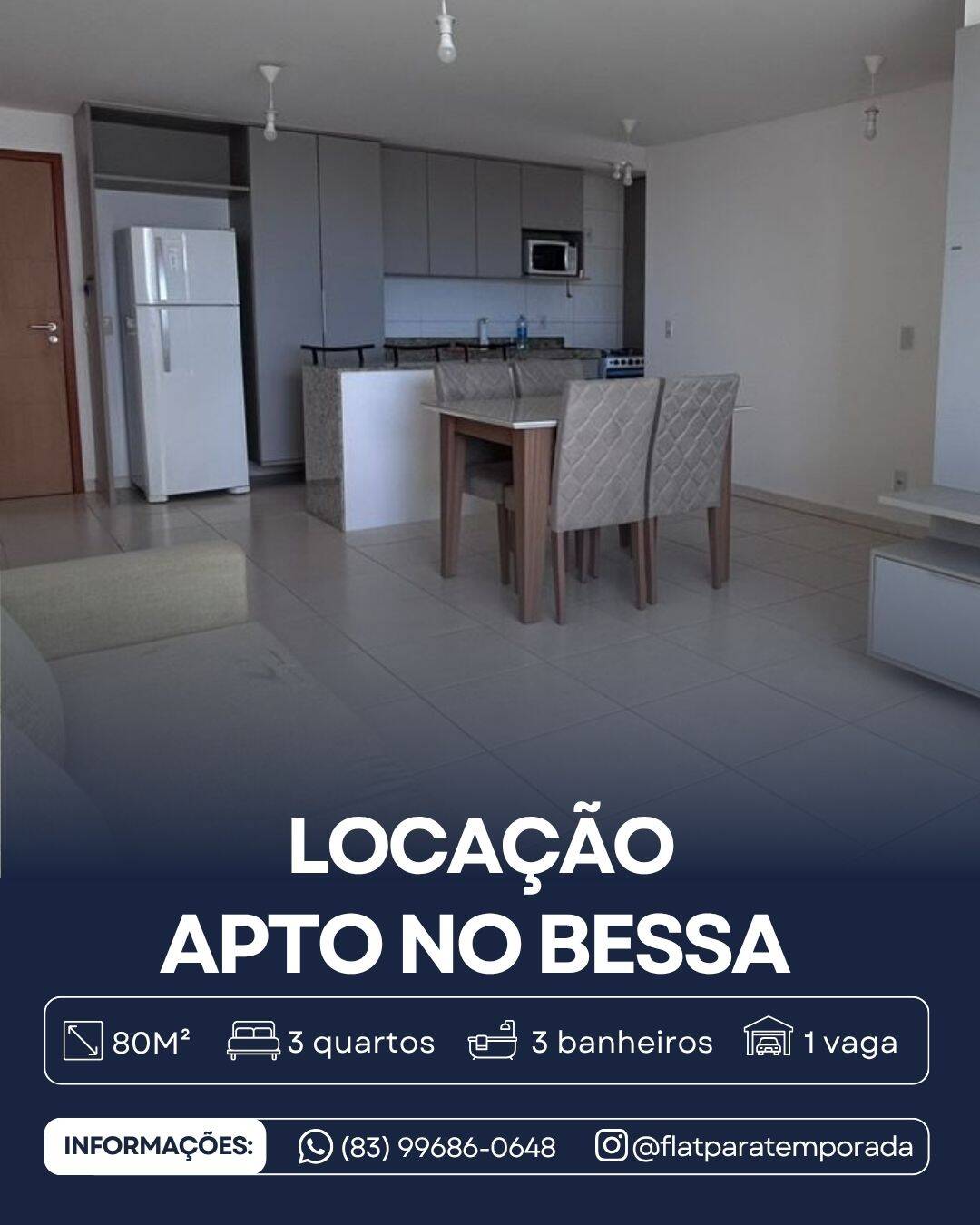 #JOLJDM - Apartamento para Locação em João Pessoa - PB